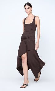 EMERSON TANK DRESS - DARK CHOCOLATE