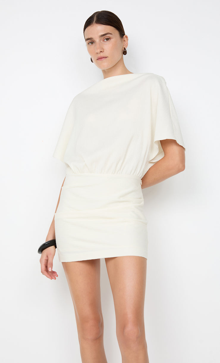 JOLENE MINI DRESS - IVORY