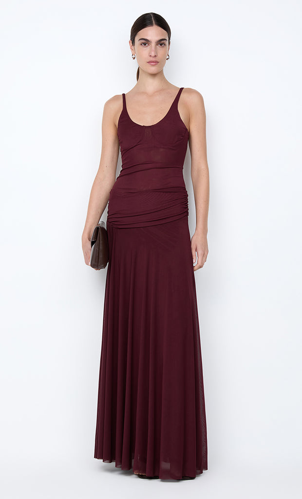 CITRINA MAXI DRESS - PLUM