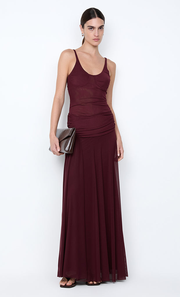 CITRINA MAXI DRESS - PLUM