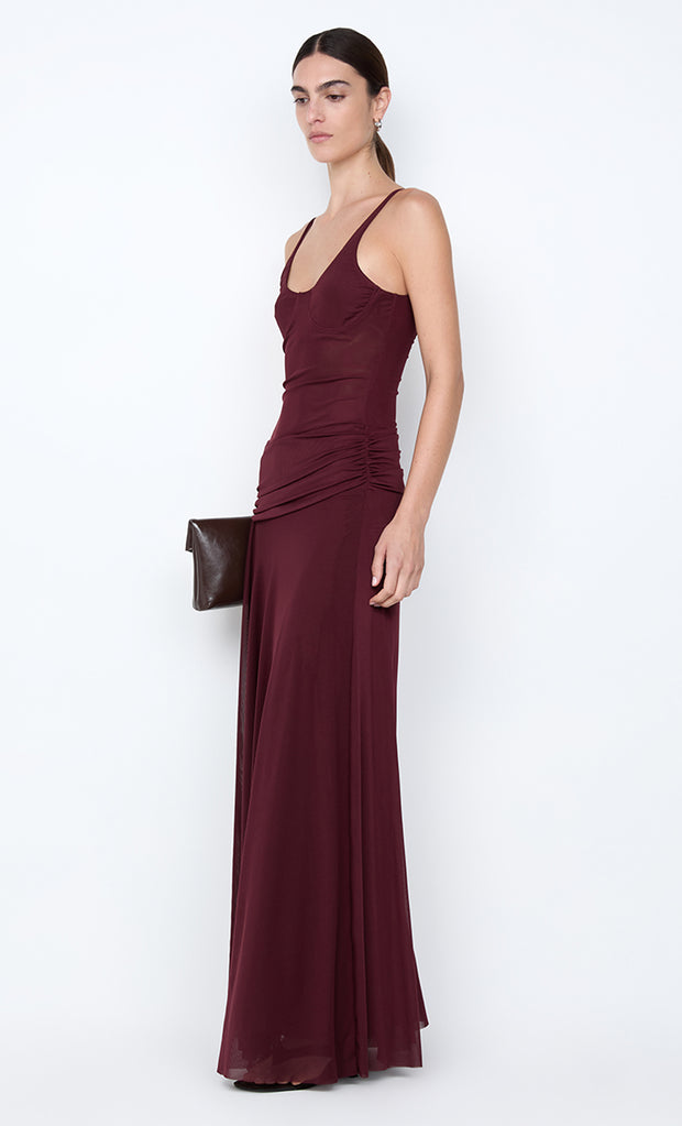 CITRINA MAXI DRESS - PLUM