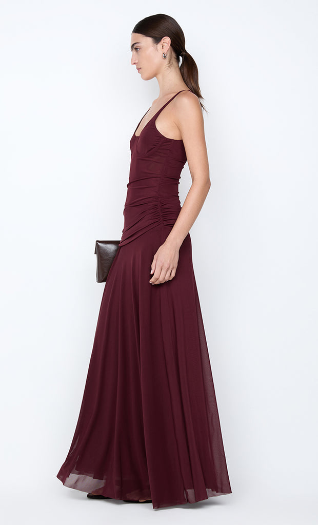 CITRINA MAXI DRESS - PLUM