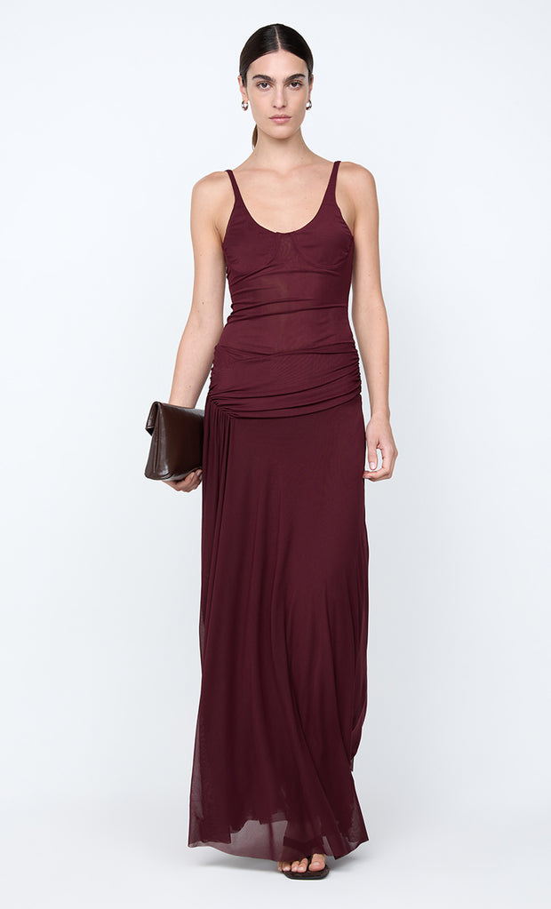 CITRINA MAXI DRESS - PLUM