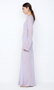 DELILAH LONG SLEEVE MAXI DRESS - WISTERIA