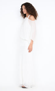 DELILAH OVERLAY MAXI DRESS - IVORY