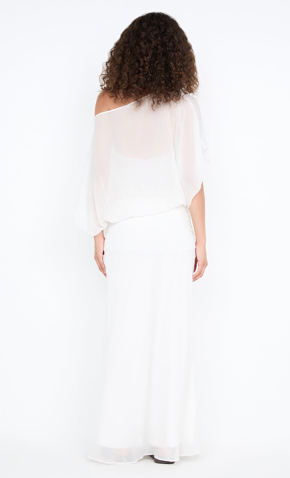 DELILAH OVERLAY MAXI DRESS - IVORY