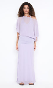 DELILAH OVERLAY MAXI DRESS - WISTERIA
