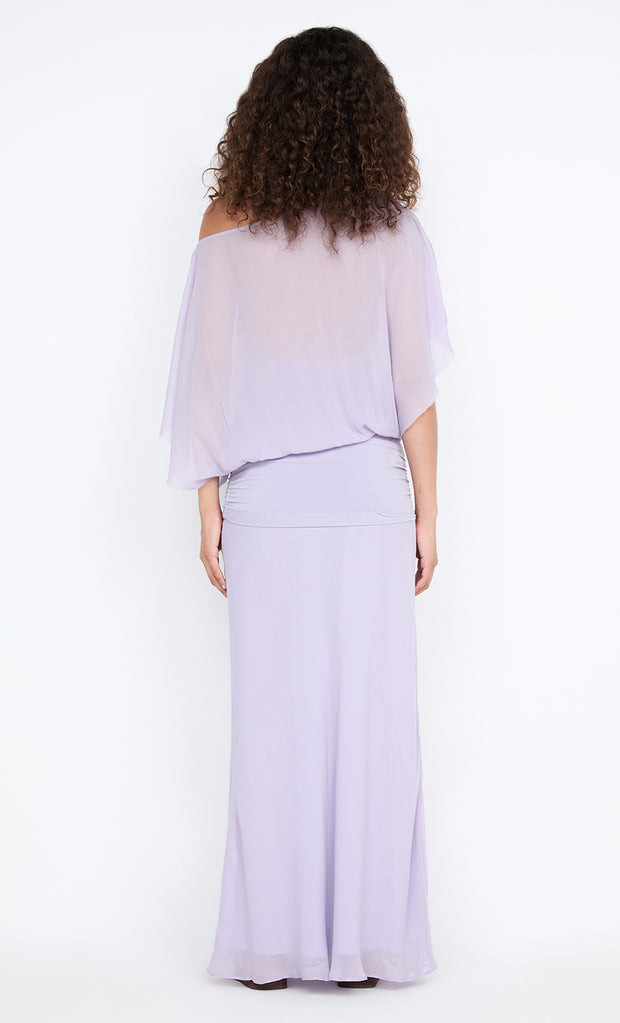 DELILAH OVERLAY MAXI DRESS - WISTERIA