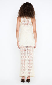 ANIA HALTER MAXI DRESS - IVORY