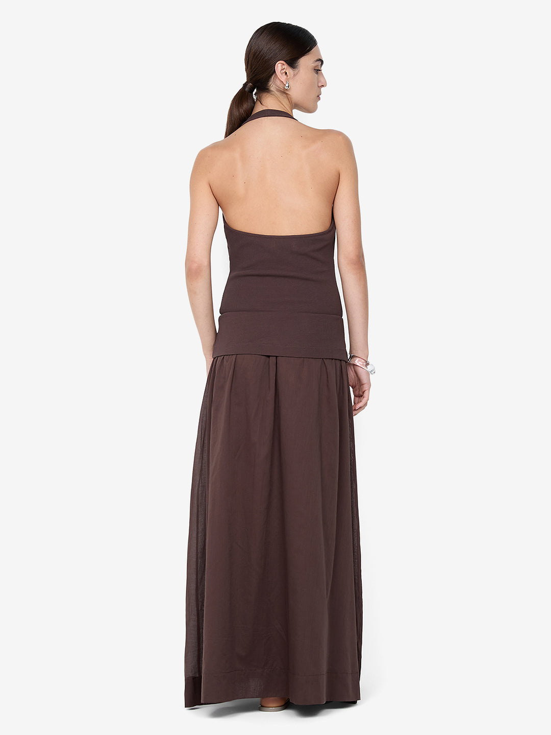 SABRINE HALTER MAXI DRESS - DARK CHOCOLATE - BEC + BRIDGE SABRINE HALTER MAXI DRESS - DARK CHOCOLATE - BEC + BRIDGE