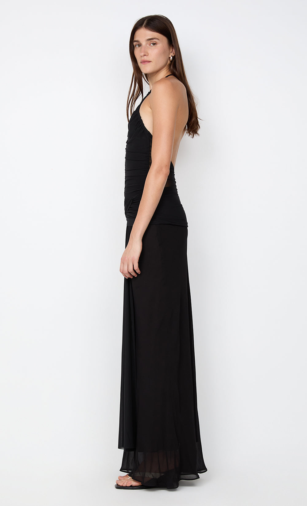 DELILAH HALTER MAXI DRESS - BLACK