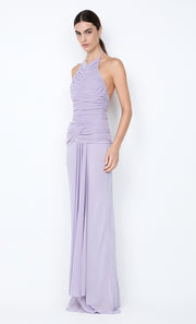 DELILAH HALTER MAXI DRESS - WISTERIA
