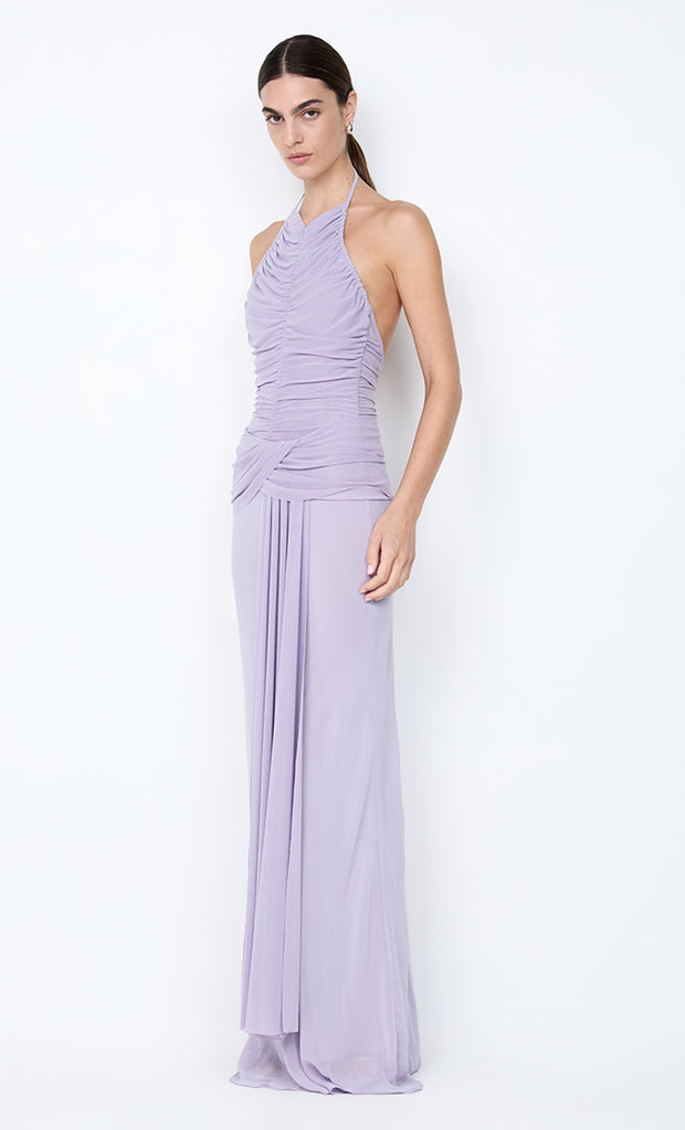 DELILAH HALTER MAXI DRESS - WISTERIA