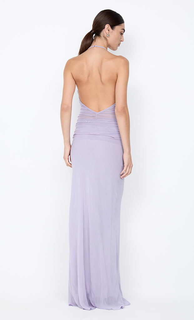 DELILAH HALTER MAXI DRESS - WISTERIA