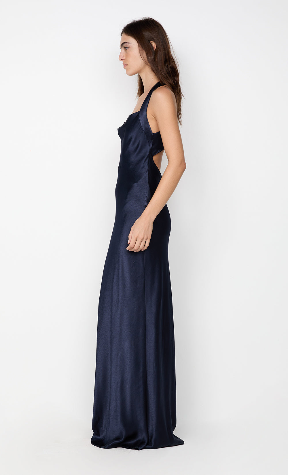 GIA HALTER MAXI DRESS - INK