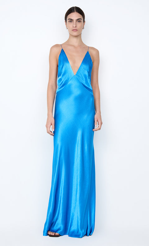 ARIAHN MAXI DRESS - MID BLUE