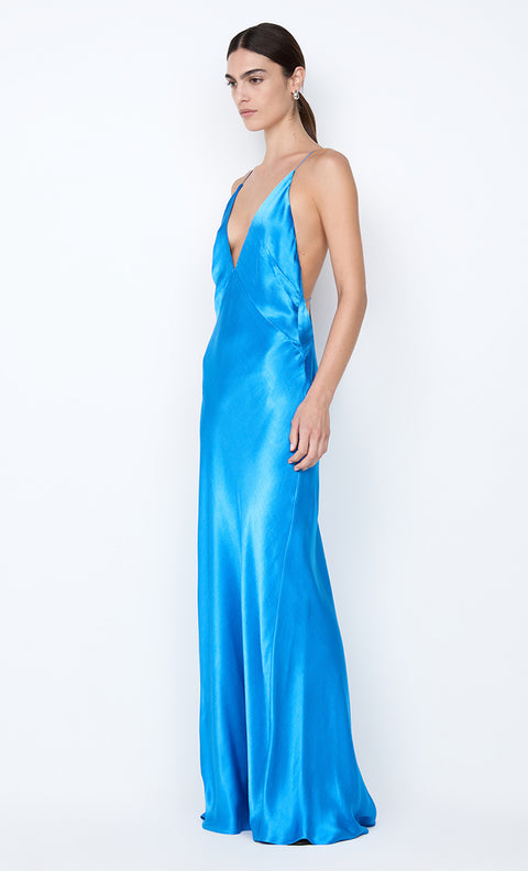 ARIAHN MAXI DRESS - MID BLUE