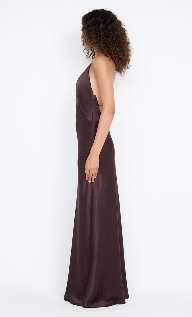 ARIAHN MAXI DRESS - DARK CHOCOLATE