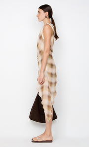 ELIANA MINI DRESS - DUNE CHECK