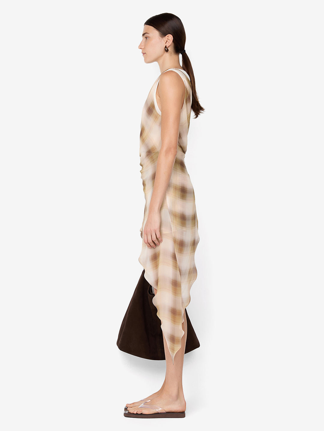 ELIANA MINI DRESS - DUNE CHECK