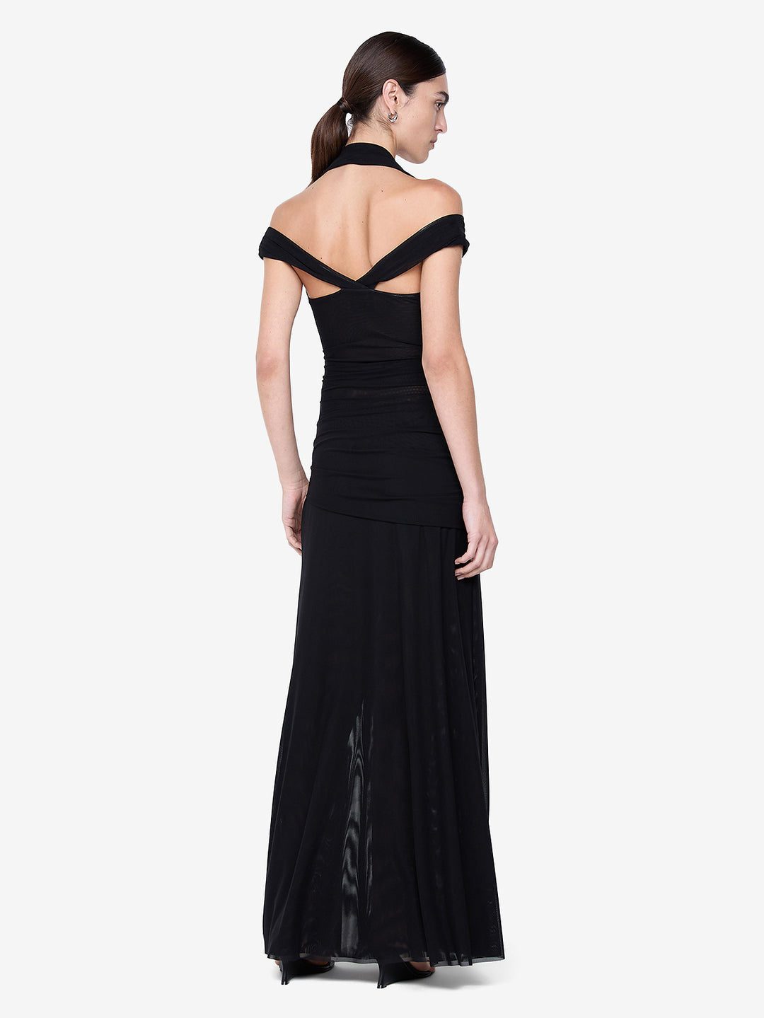 WINNIE HALTER MAXI DRESS - BLACK