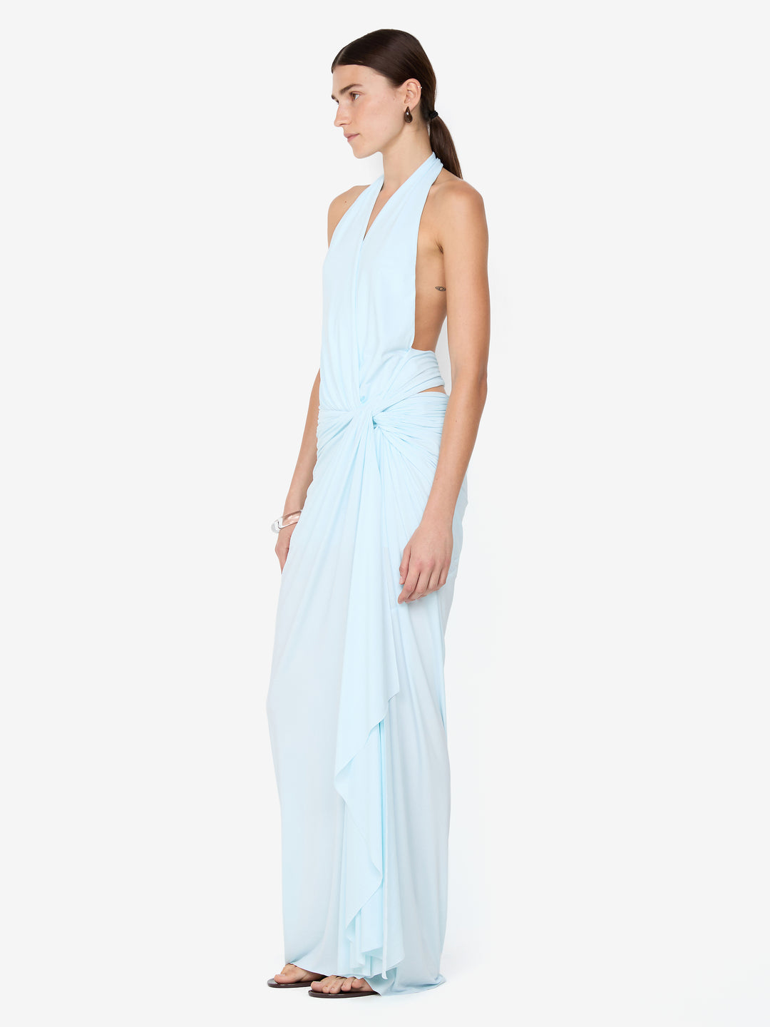 CLEMENTINE TWIST DRESS - ARCTIC BLUE