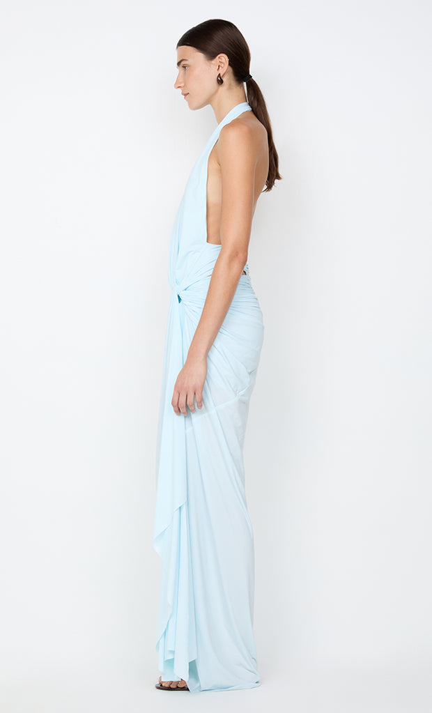 CLEMENTINE TWIST DRESS - ARCTIC BLUE