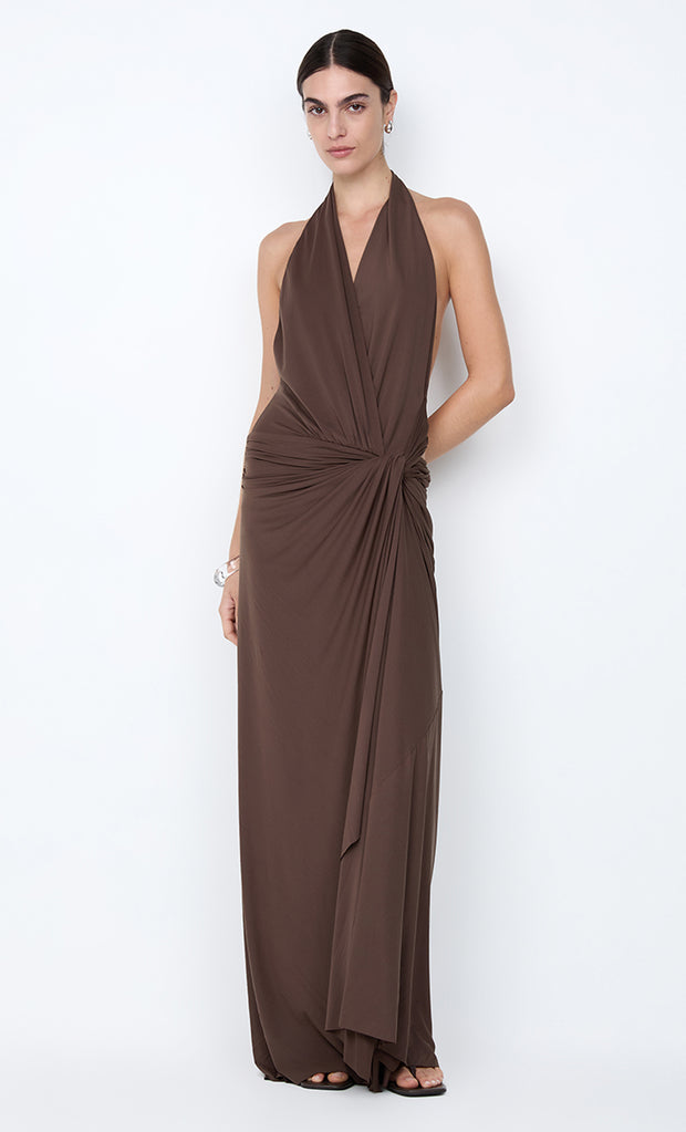 CLEMENTINE TWIST DRESS - MILK CHOCOLATE