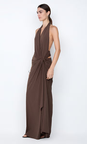 CLEMENTINE TWIST DRESS - MILK CHOCOLATE