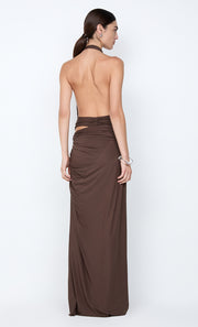 CLEMENTINE TWIST DRESS - MILK CHOCOLATE