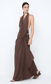 CLEMENTINE TWIST DRESS - MILK CHOCOLATE