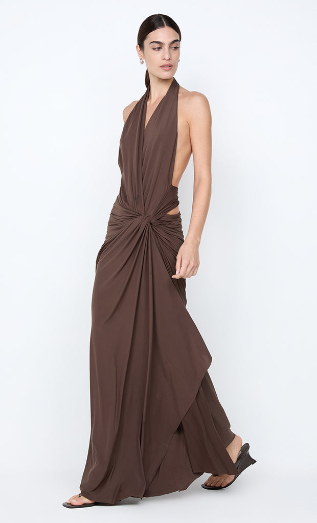 CLEMENTINE TWIST DRESS - MILK CHOCOLATE