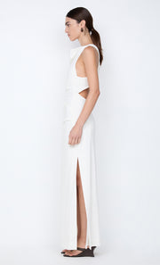 ANNETTA COWL NECK MAXI DRESS - WHITE