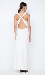 ANNETTA COWL NECK MAXI DRESS - WHITE