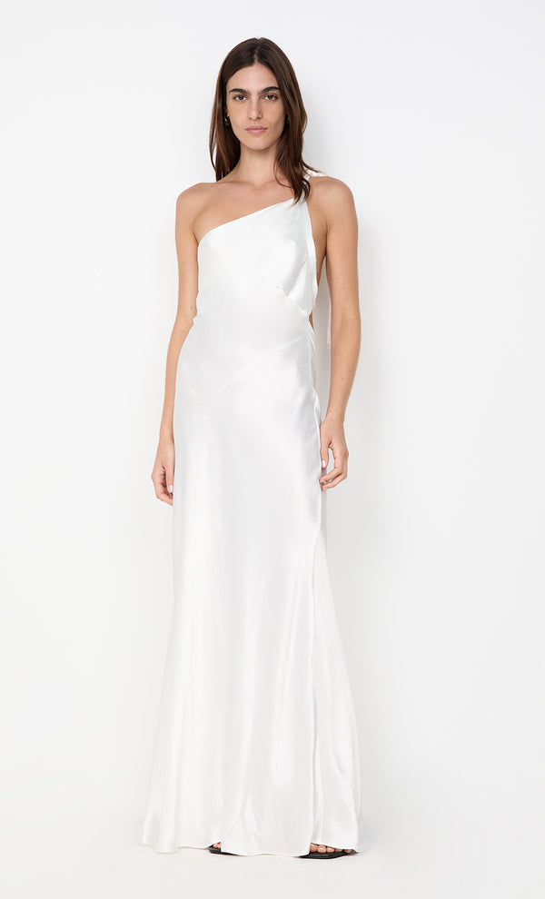 GIA ASYM MAXI DRESS - IVORY