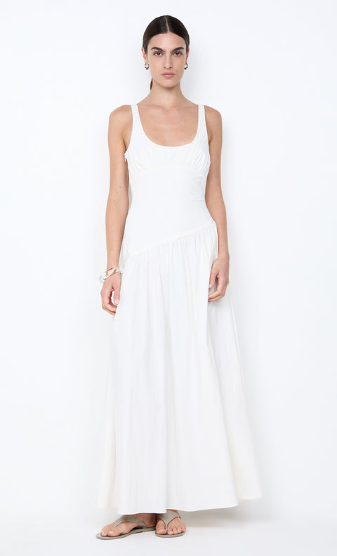REID ASYM MAXI DRESS - IVORY