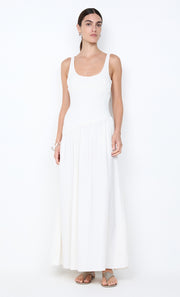 REID ASYM MAXI DRESS - IVORY