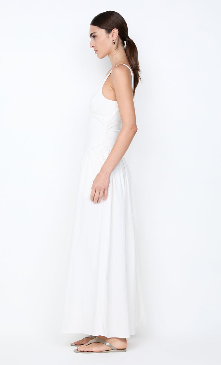REID ASYM MAXI DRESS - IVORY