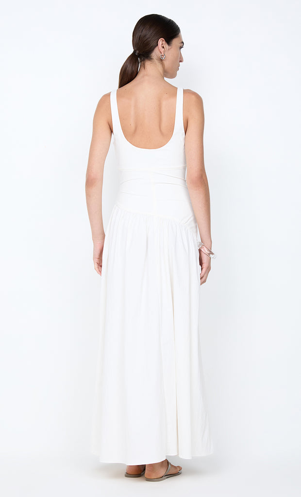 REID ASYM MAXI DRESS - IVORY