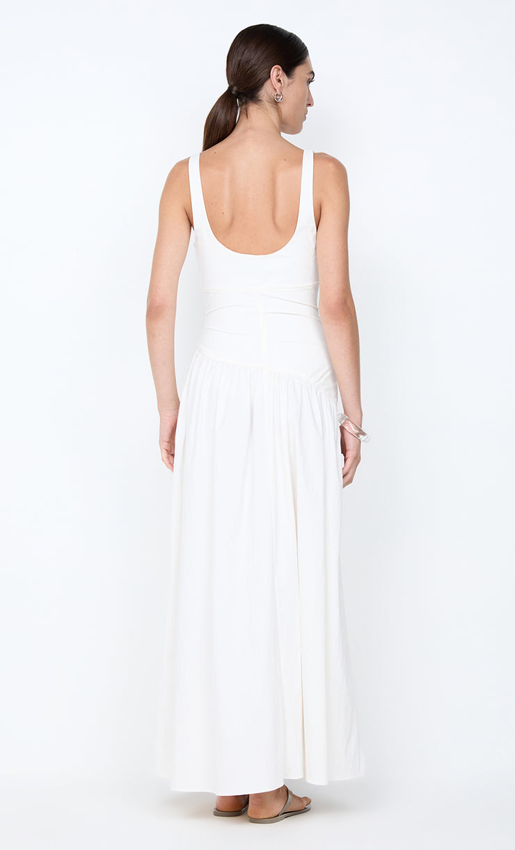 REID ASYM MAXI DRESS - IVORY