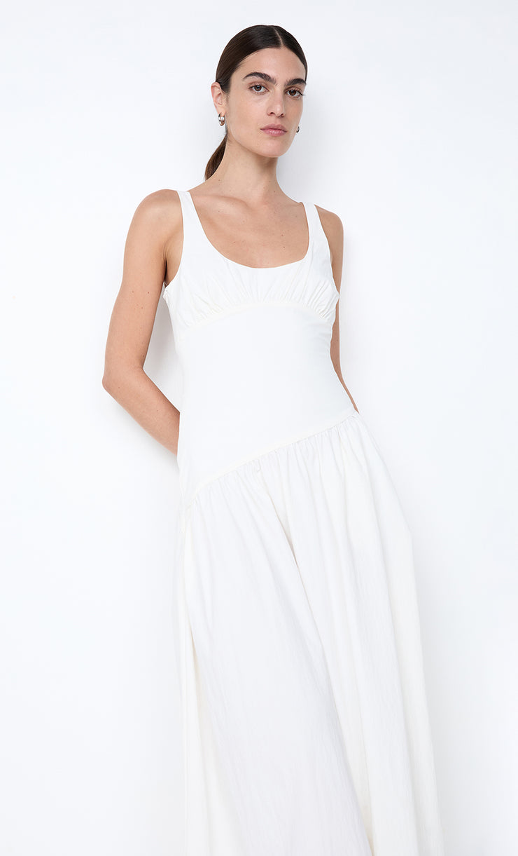 REID ASYM MAXI DRESS - IVORY
