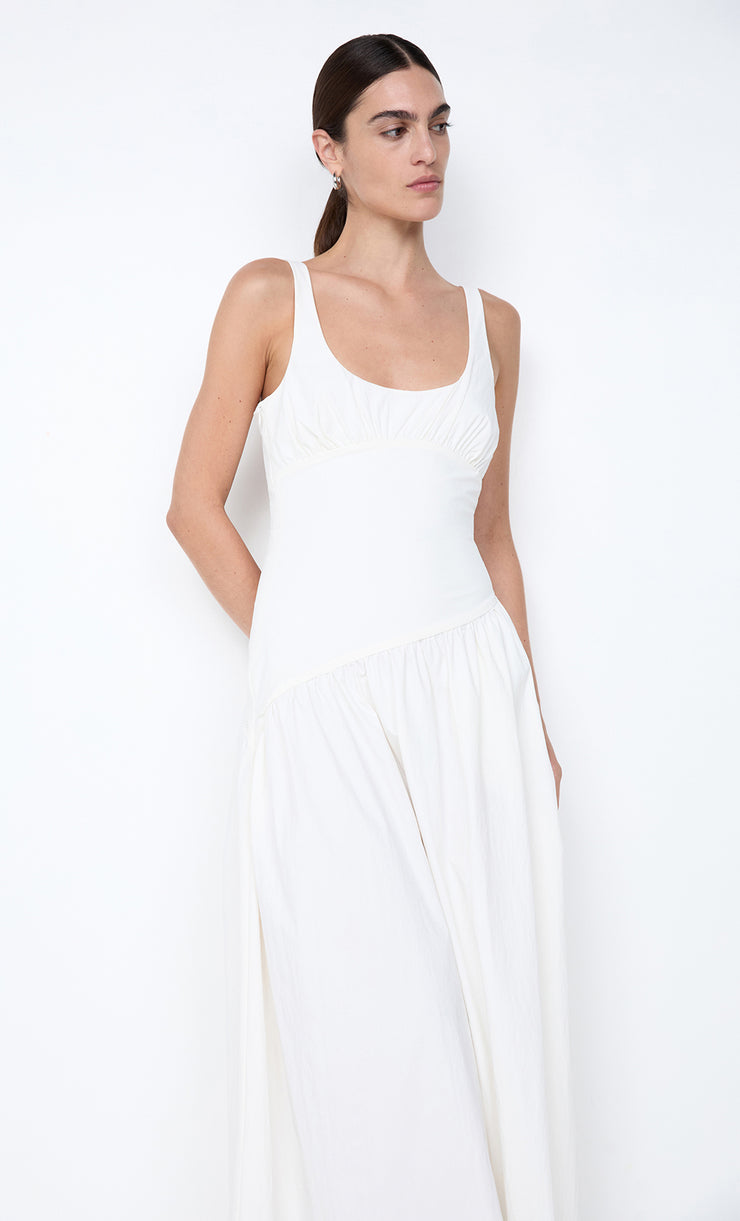 REID ASYM MAXI DRESS - IVORY
