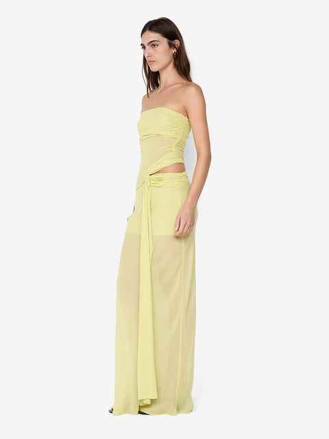 JEHNAYA STRAPLESS MAXI DRESS - CITRUS