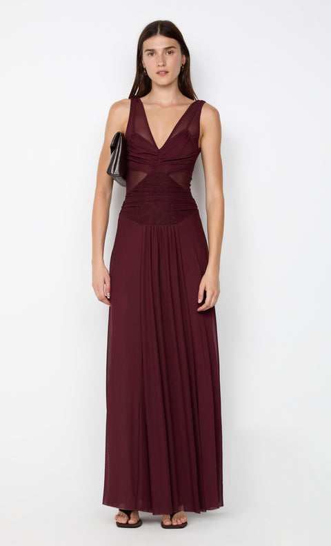 JIMENA MAXI DRESS - PLUM