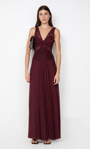 JIMENA MAXI DRESS - PLUM