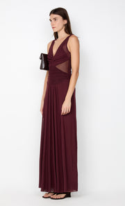 JIMENA MAXI DRESS - PLUM