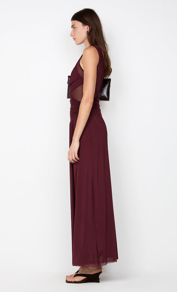 JIMENA MAXI DRESS - PLUM