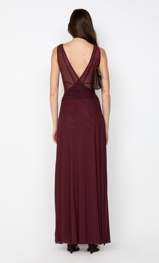 JIMENA MAXI DRESS - PLUM