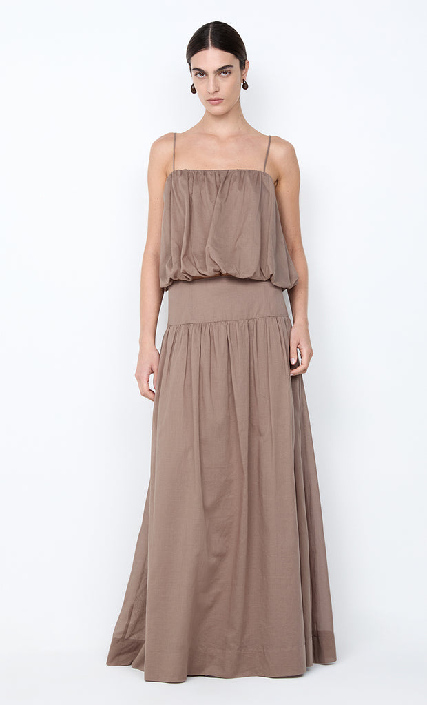 MARLOWE BUBBLE CAMI - TAUPEE