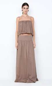 MARLOWE BUBBLE CAMI - TAUPEE